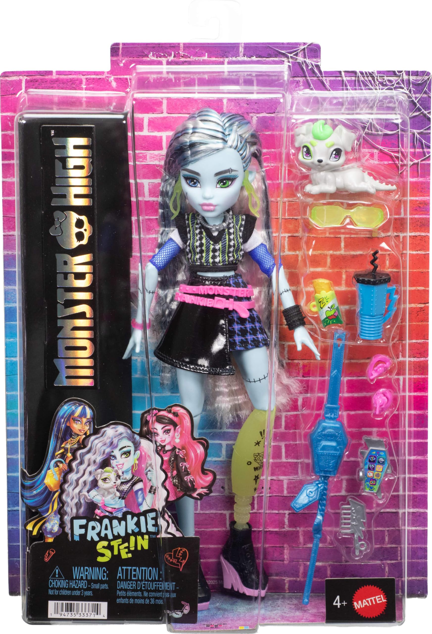 Amazon.com: Monster High Doll, Frankie Stein in Cropped Sweater